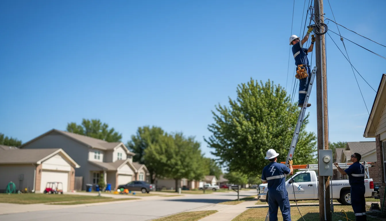 Residential electrician providing installation services in Loganville, WI